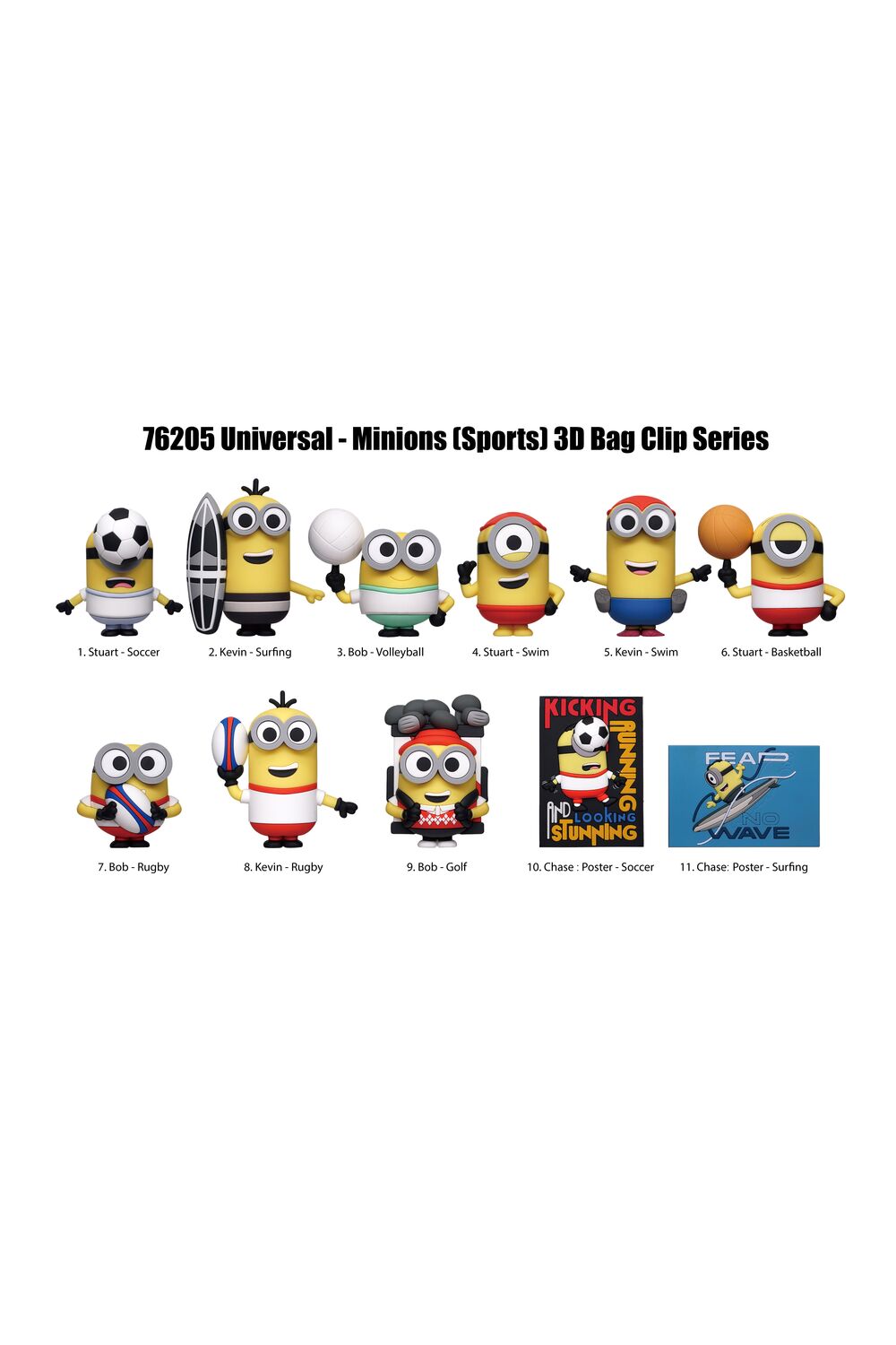 Minions Sports 3D Foam Bag Clip Blind Bag - Image 3