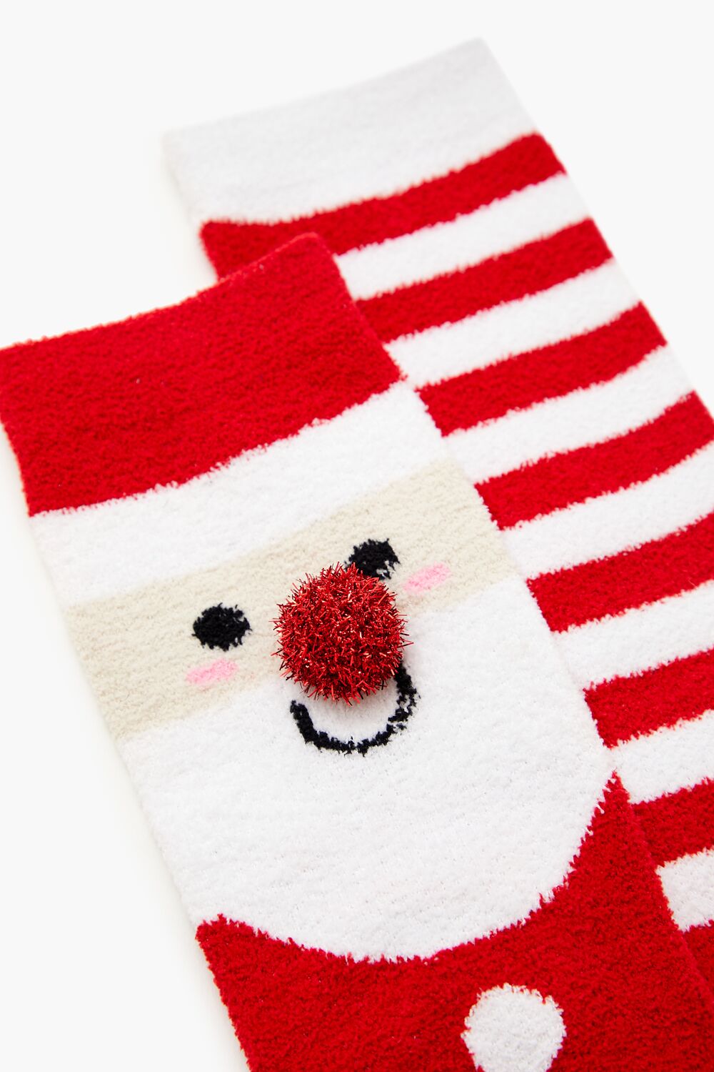 Santa Pom Pom Crew Socks Set - 2 pack - Image 3