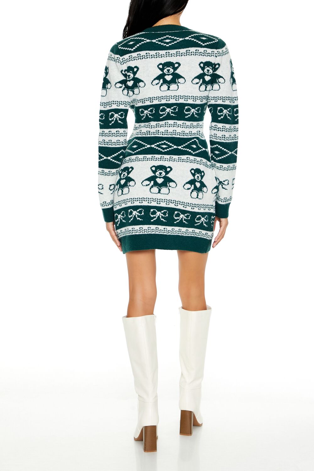 Fair Isle Mini Sweater Dress - Image 4
