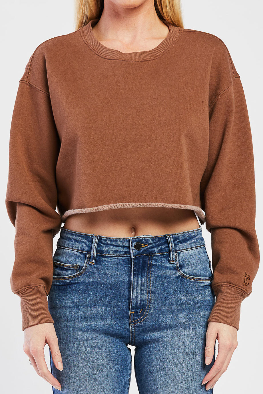 Maverick Long Sleeve Cropped Sweatshirt - Image 4