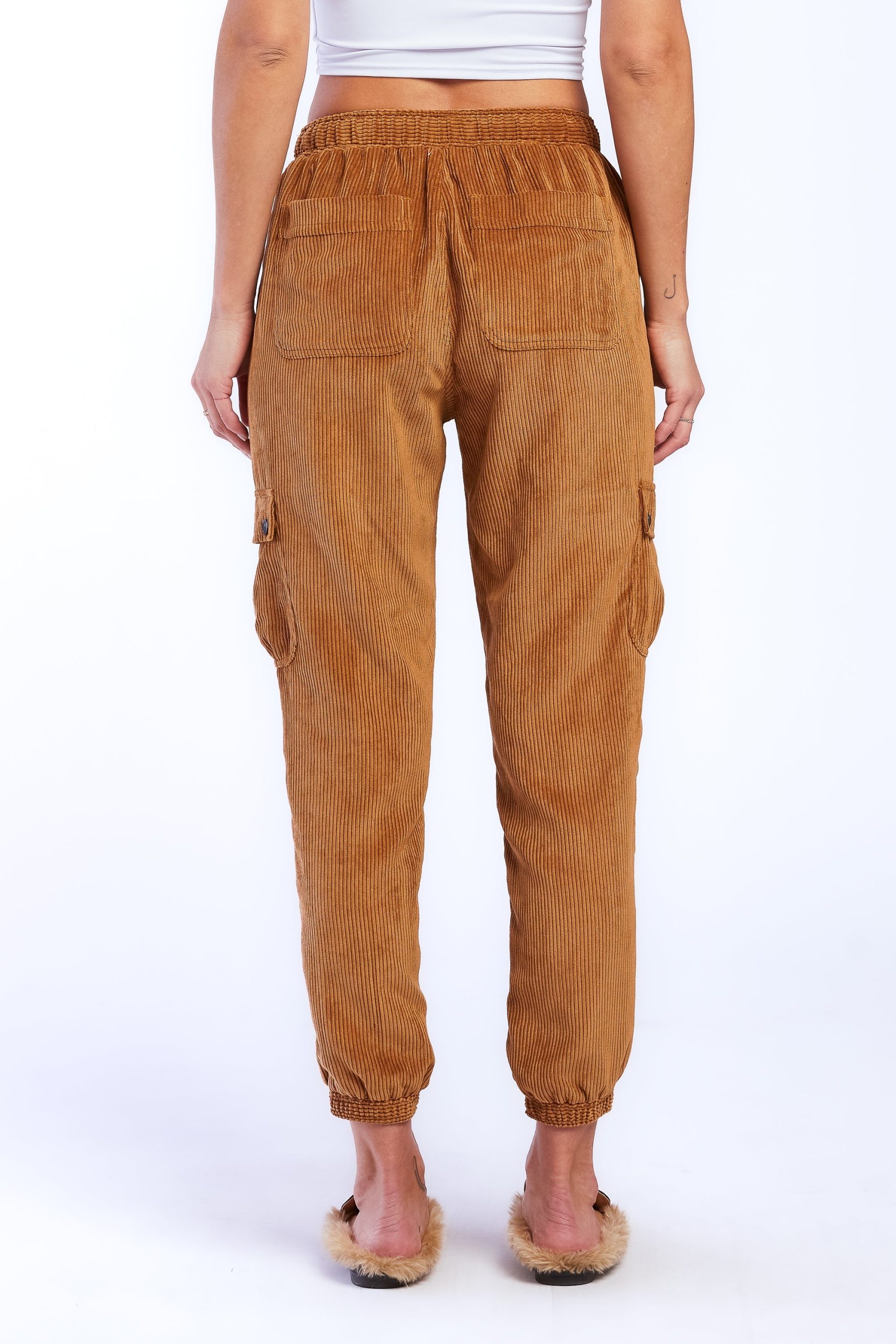 Sylvia Pull On Elastic Drawstring Cargo Jogger - Image 4