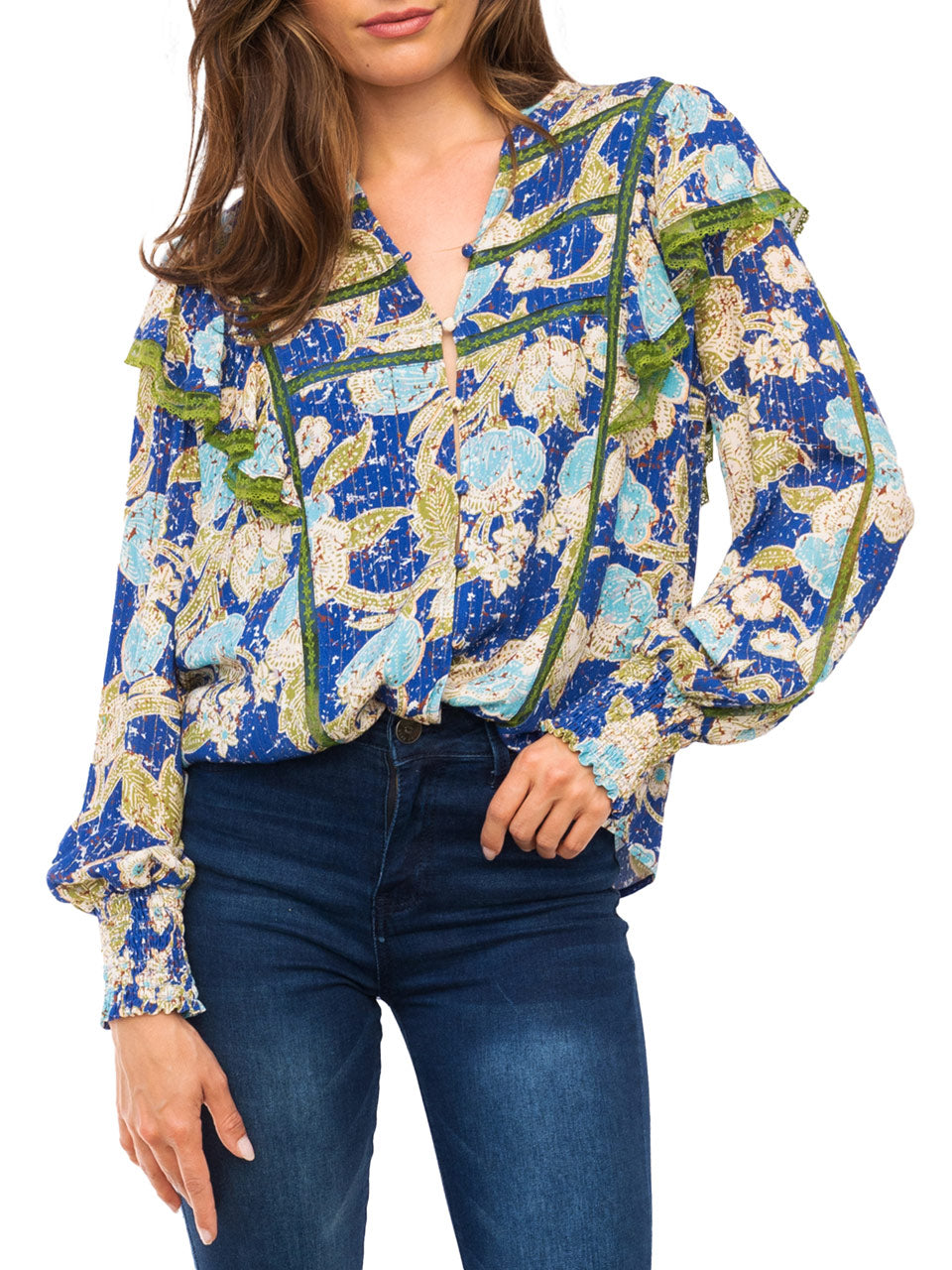 Asra Ruffle Top