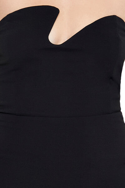 Asymmetrical Tube Mini Dress - Image 5